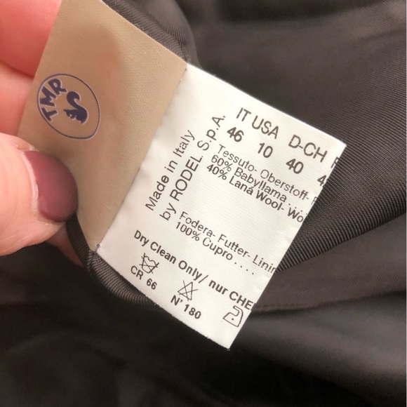 Cinzia Rocca pressed llama full length coat - Picture 13 of 15